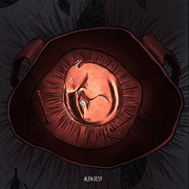 Бурундук в рюкзаке