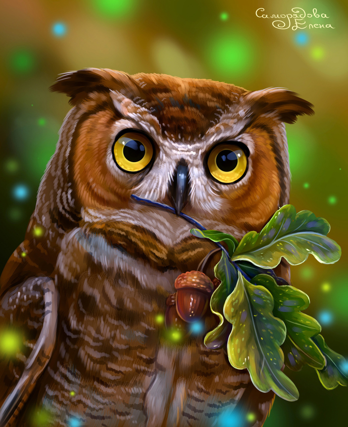 Дубовая веточка