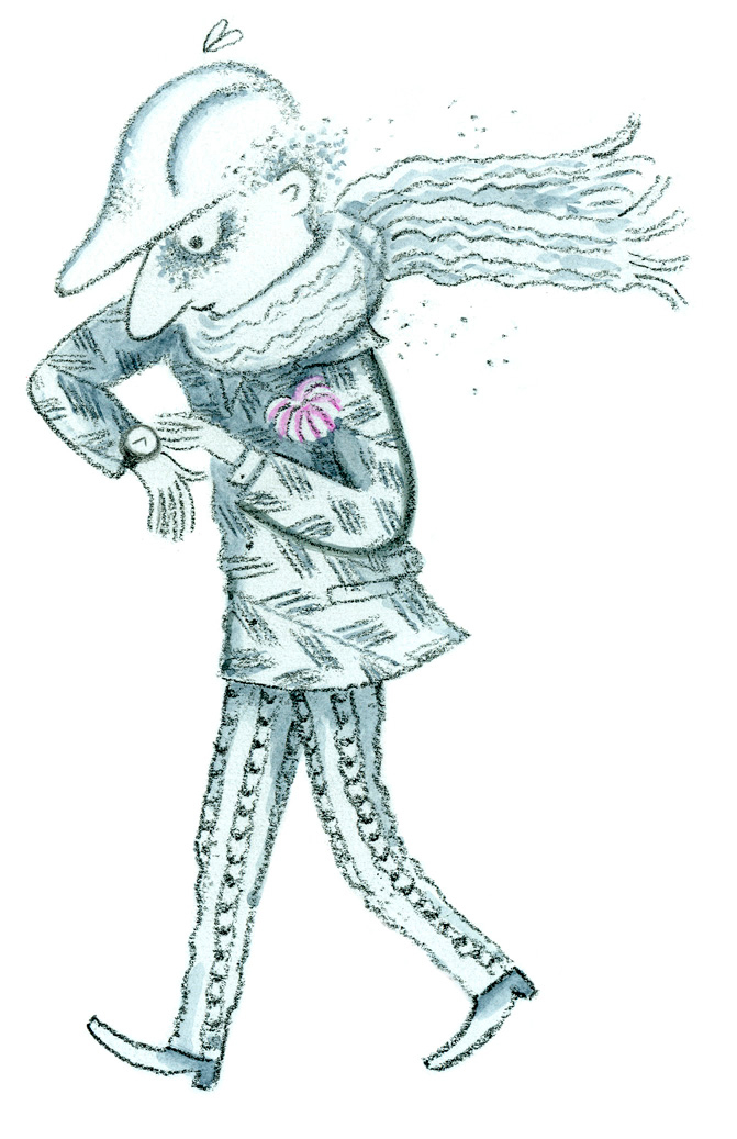 Татьяна Макарова "Снег отправляется в город" иллюстрация