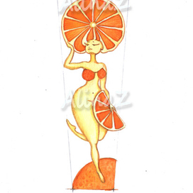 девушка-апельсин