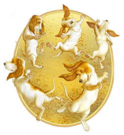 "Bella Basset Ballerina" Виньетка