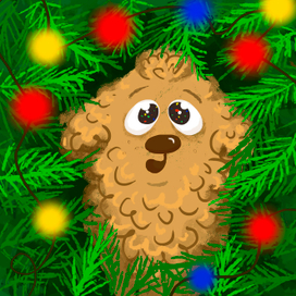 Пес новогодний