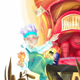 Бабушка водит грузовик