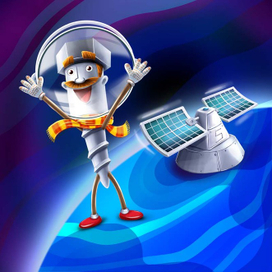 Персонаж Шуруп в космосе