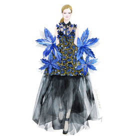 Фэшн скетч Delpozo FW'15