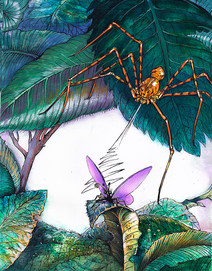 "Паук плевака".