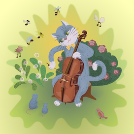 Котик музыкант