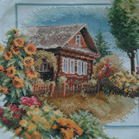 Домик крестиком