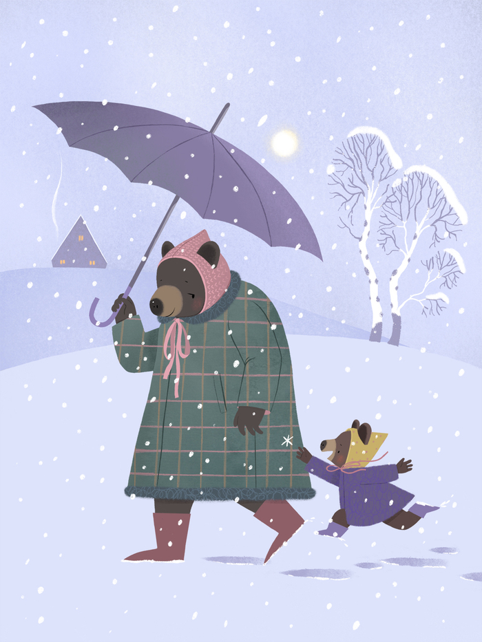 А снег идёт