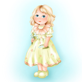 Девочка с ландышами