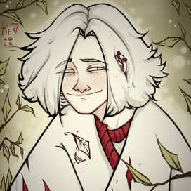 Небольшая работа мальчика из деревни ,скрытого в березах.