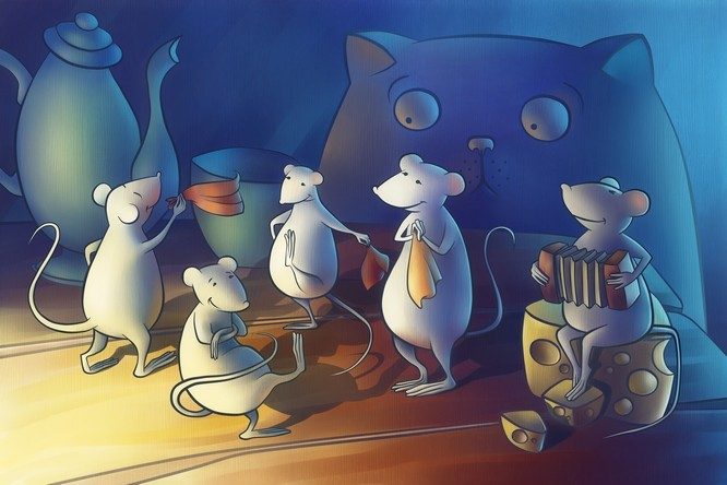 Кот из дома, мыши в пляс!