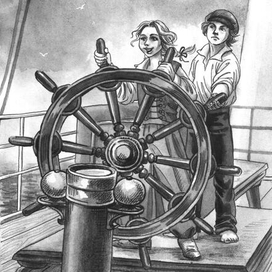 Иллюстрация к книге И. Чеснокова "Корабельные тайны", 2020 г.