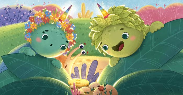 Иллюстрация к детской книге для © Little Hippo Books, 2023