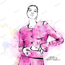 Фэшн скетч Fashion sketch 