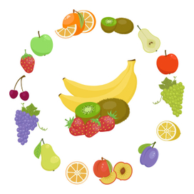 Фруктовый коллаж