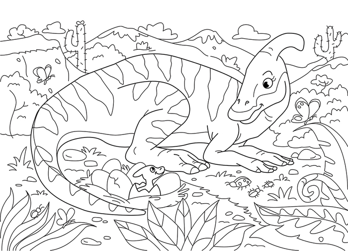 Dinosaur Coloring Page