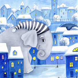 В переулке ходит слон