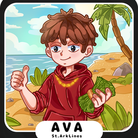 Аватар в стиле ArkLines Draw