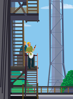 Иллюстрации для социального отчета ОГК-4