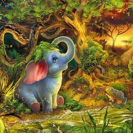 слоненок киплинг