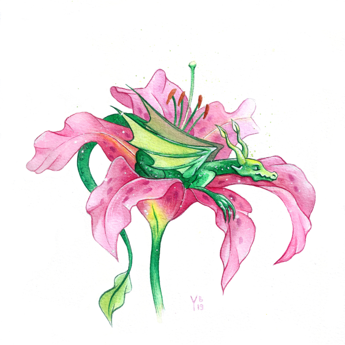 Цветочный дракончик. Лилия