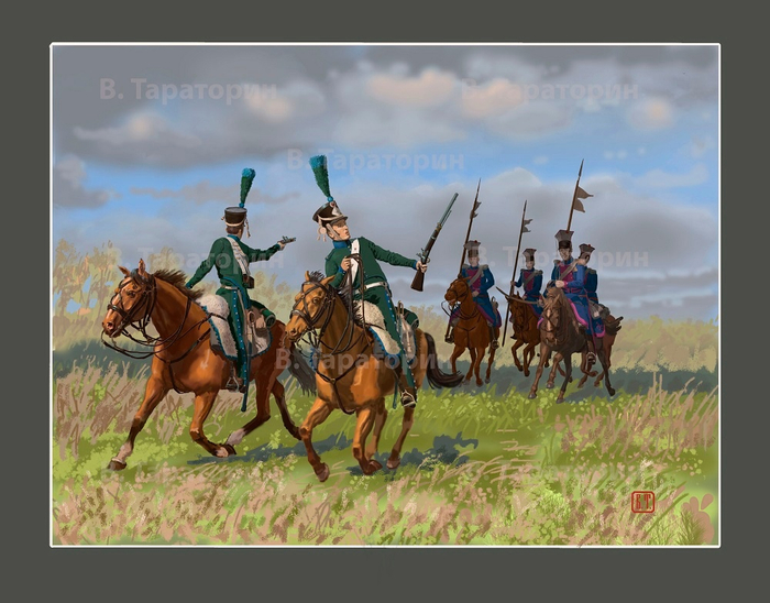 Нарвались. В окрестности Смоленска. 1812г.