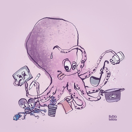 Осьминожка домохозяйка