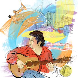 Журнальная иллюстрация.