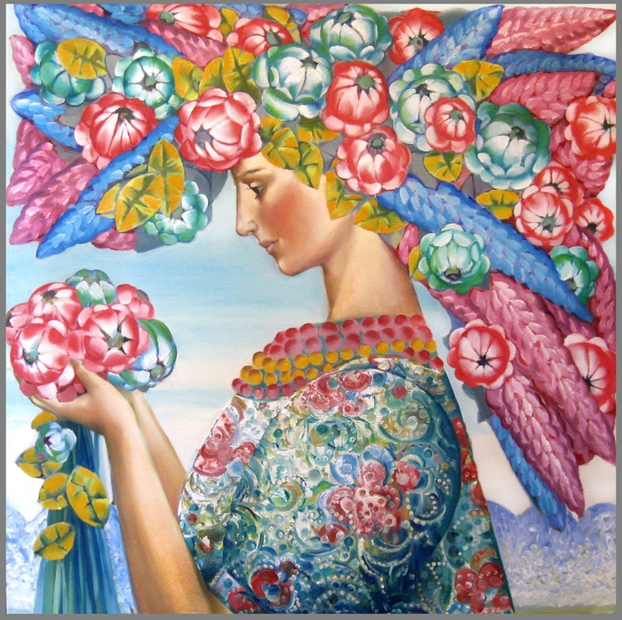 Утро из серии Времена года, 90х90 .2014г