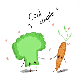 веселые овощи 