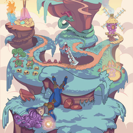 Векторная иллюстрация «Остров»