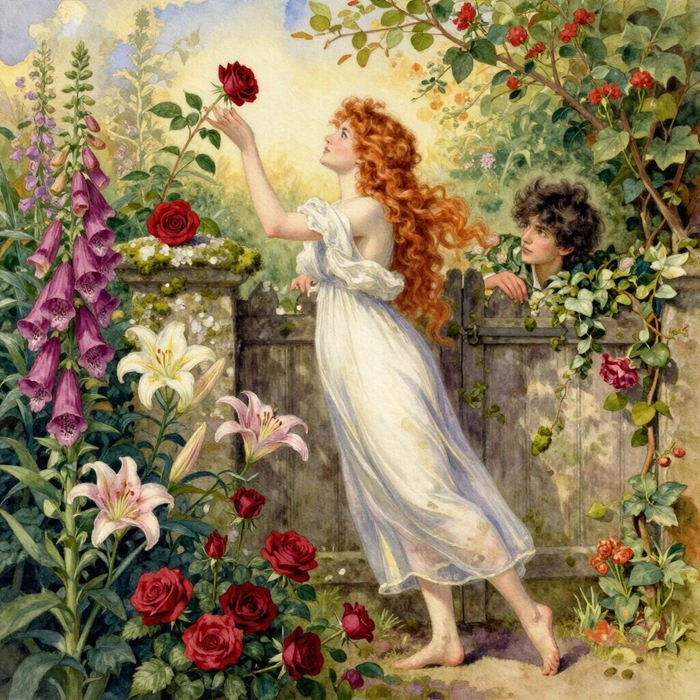 Акварельный этюд. Свидание