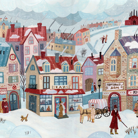 Форзац к сказочной повести Роальда Даля "Чарли и шоколадная фабрика"