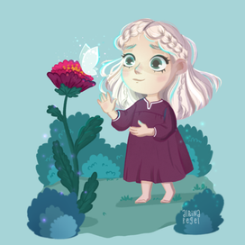 Мариса и бабочка