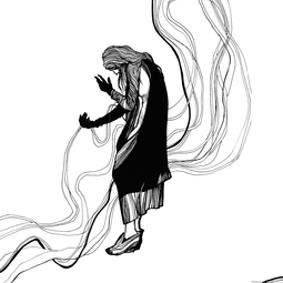 Иллюстрации одежды в стиле dark fashion по фотографиям