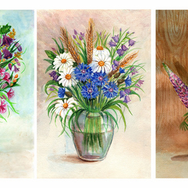 Летние букеты. 