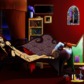 Дама в платье