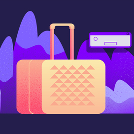 Иллюстрация для туристического агентства "Чемодан"