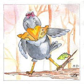 Ворона и сыр