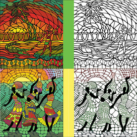 раскраска-антистресс