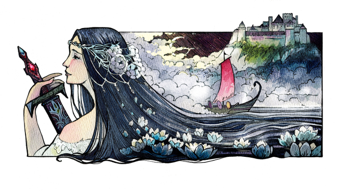 Дева озера (в цвете)