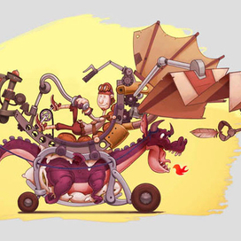 ДРАКОНОЛЁТ ПЕДАЛЬНЫЙ НА РЕАКТИВНОЙ ТЯГЕ