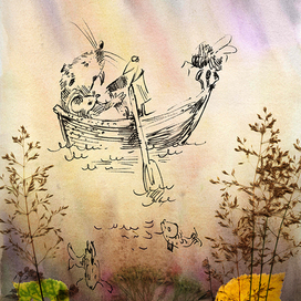 Маховичек, Бабер и Шмель на речке