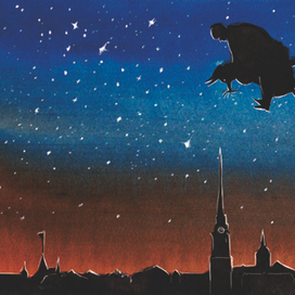 иллюстрация к книге Гоголя "Ночь перед Рождеством"