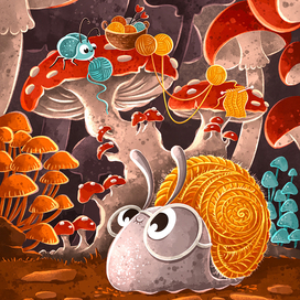 Улитка и вязаный свитер