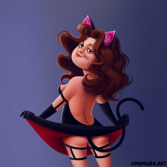 Девочка мяу