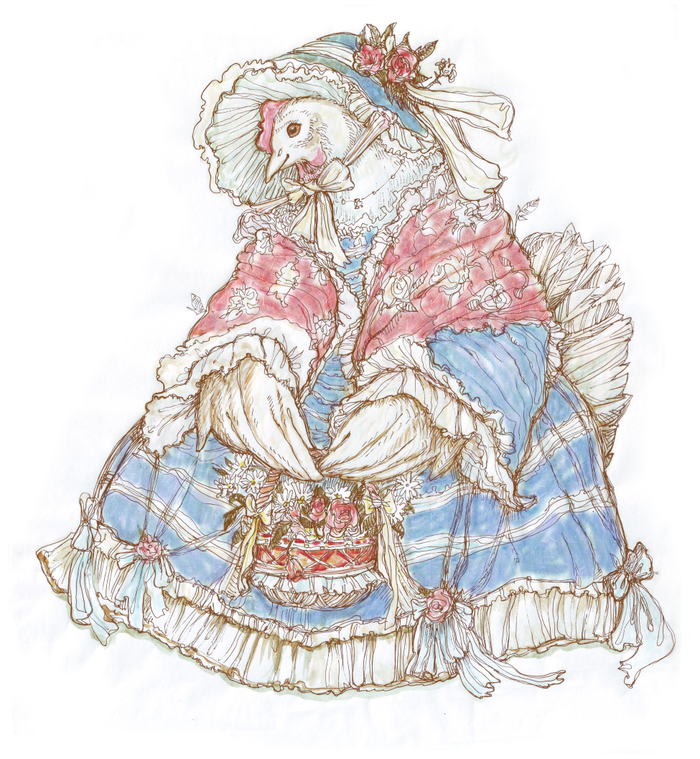 винтажная курочка 