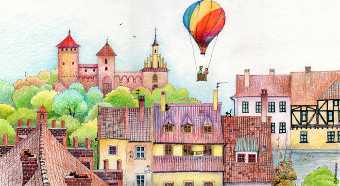 Мангольф над городом.