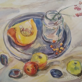 Натюрморт с тыквой